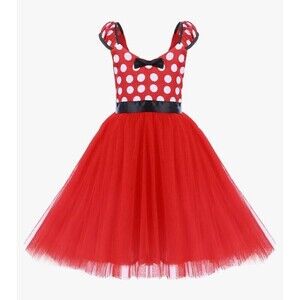 IBTOM CASTLE Girls Polka Dots Princess Party Cosplay Halloween Costume SZ 6-7